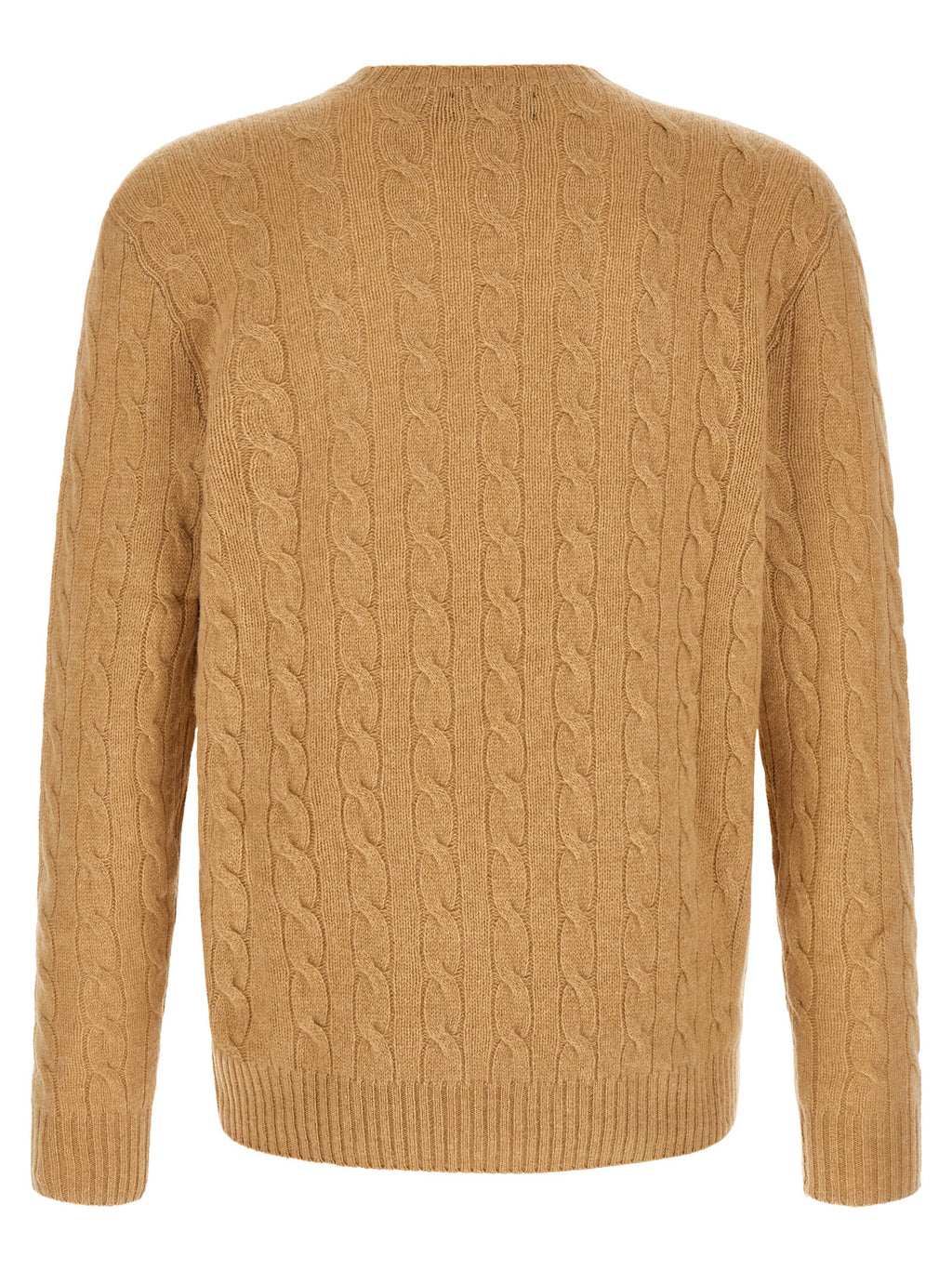 Beige Strickjacke aus Wolle