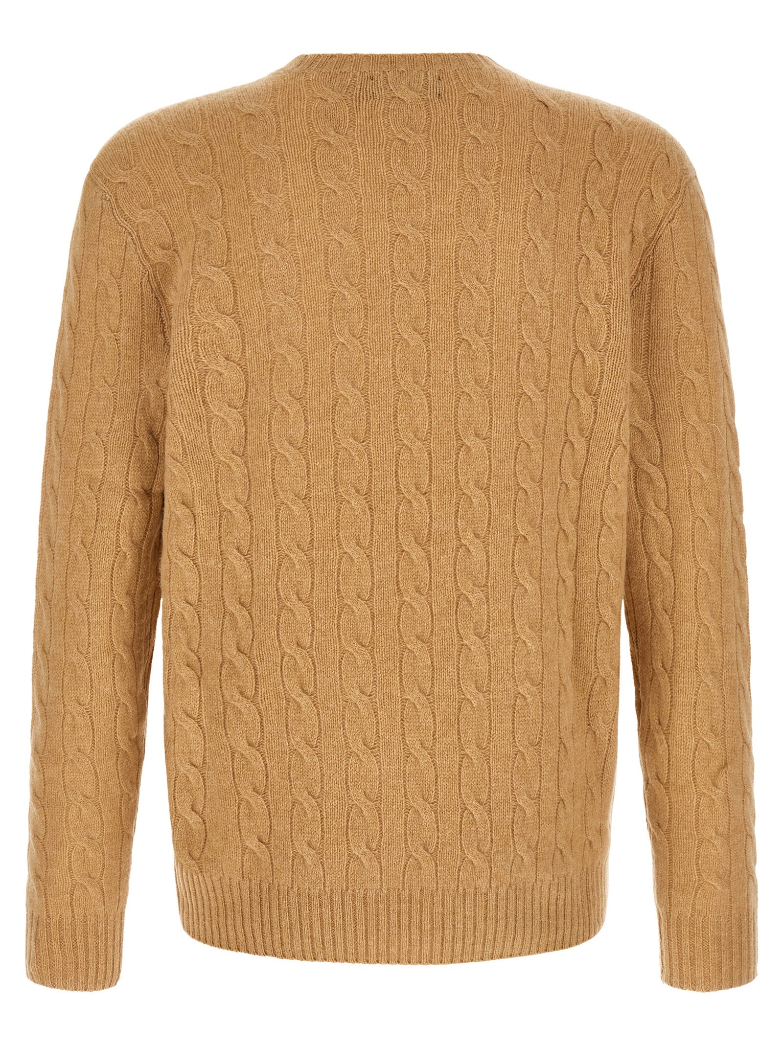Beige Strickjacke aus Wolle