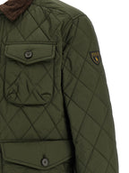 Zweifarbige lange Jacke aus Polyester