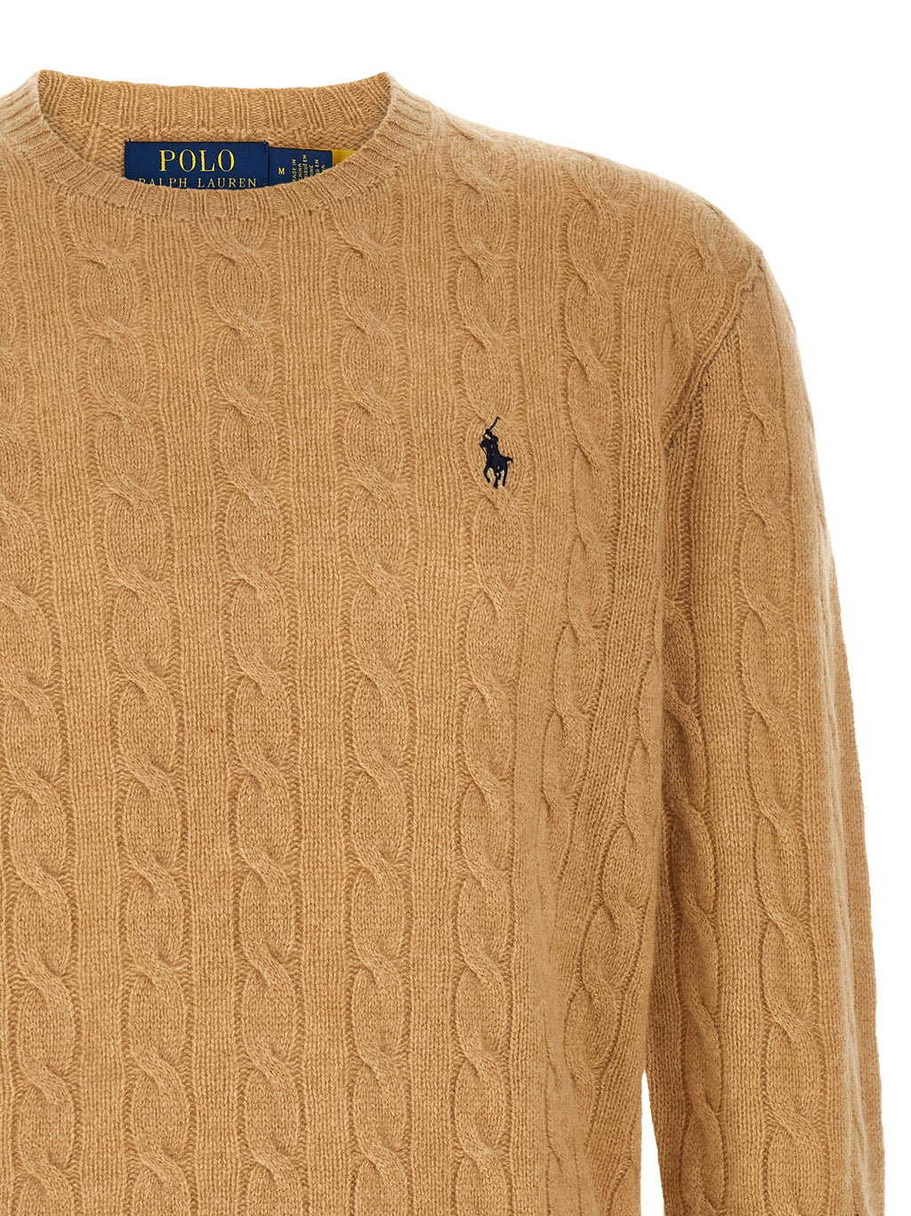 Beige Strickjacke aus Wolle