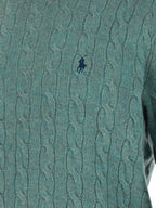 Zweifarbige Strickjacke aus Wolle