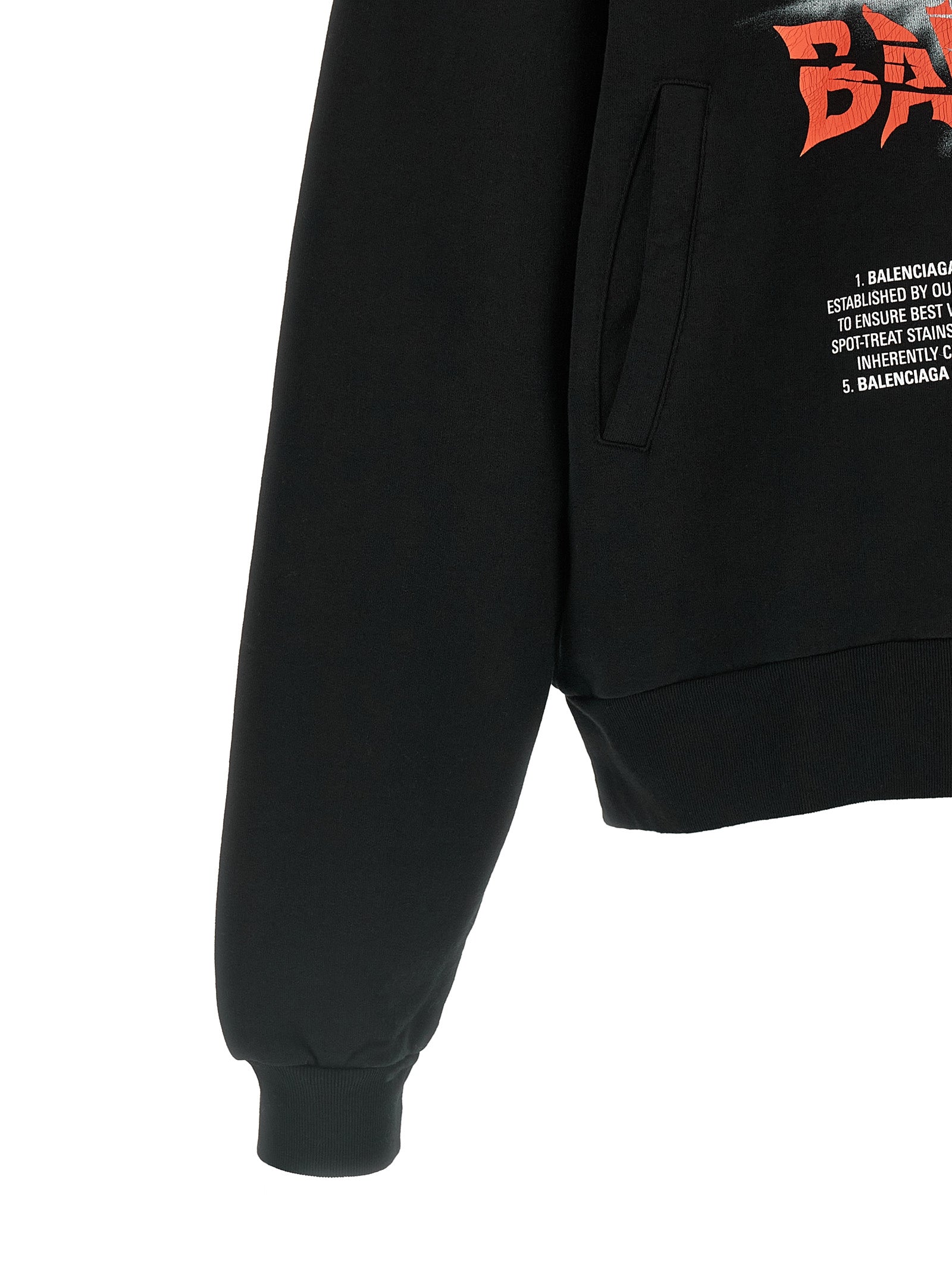 Schwarzes Sweatshirt aus Baumwolle