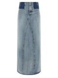 Blauer Minirock aus Baumwolle