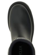 Schwarze Overknee-Stiefel aus PVC