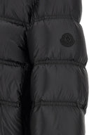 Schwarze lange Jacke aus Polyamid