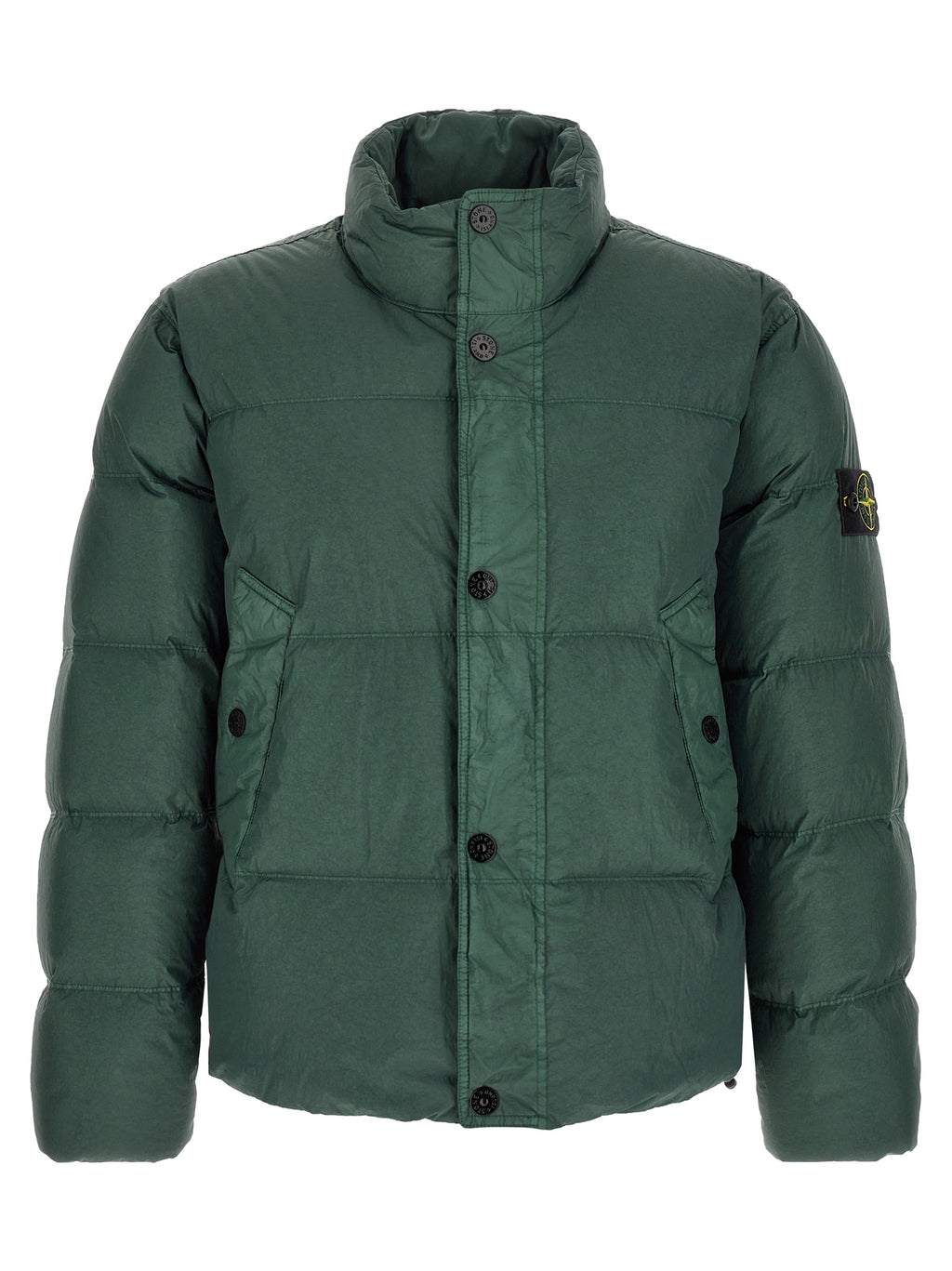Zweifarbige lange Jacke aus Polyamid 340467