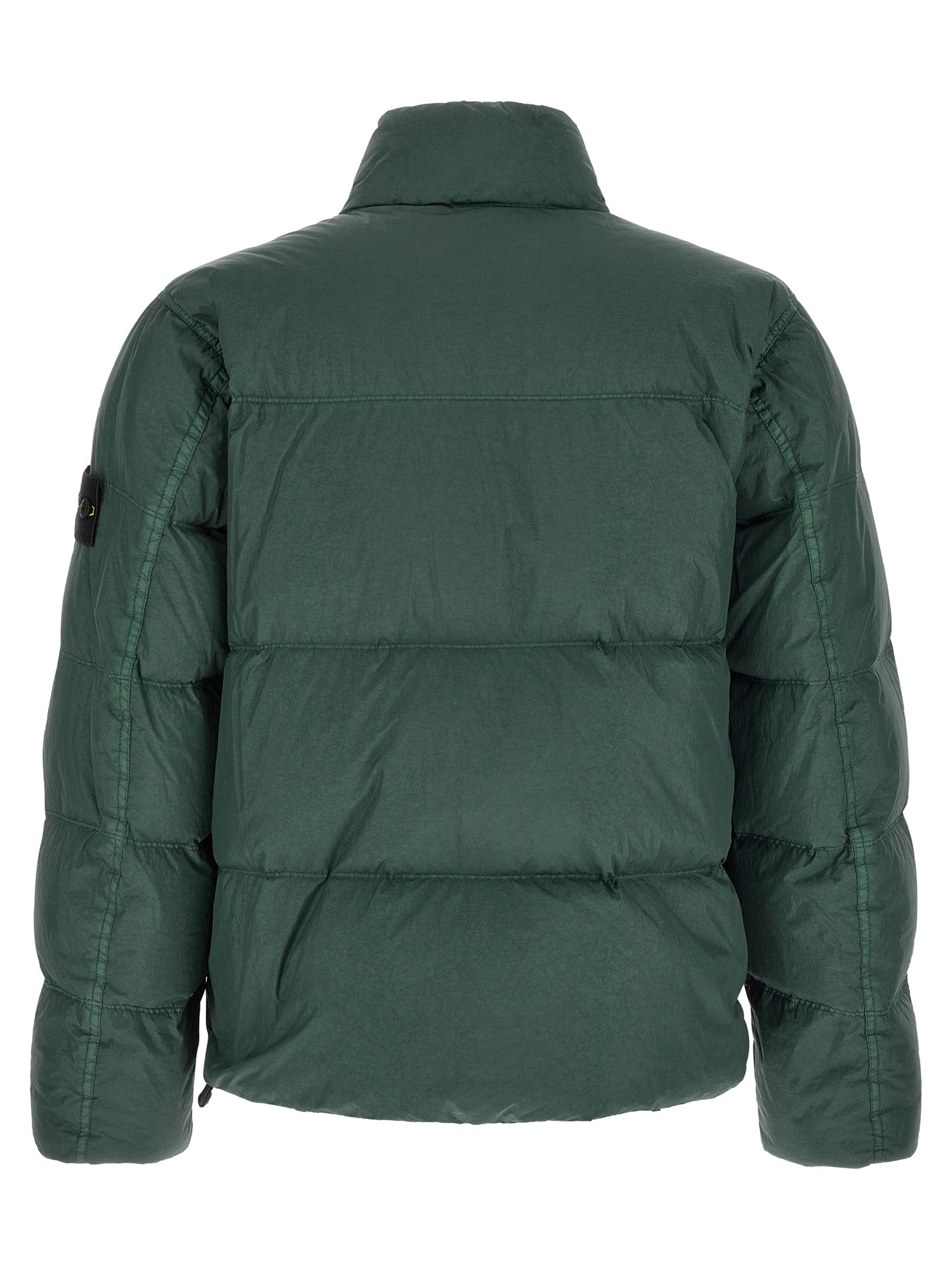 Zweifarbige lange Jacke aus Polyamid 340467