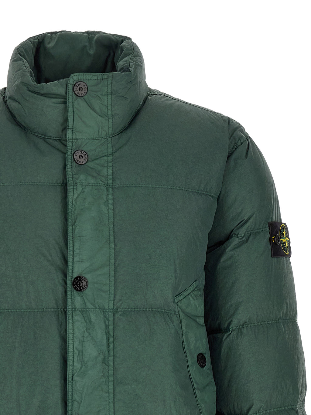 Zweifarbige lange Jacke aus Polyamid 340467