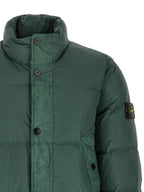 Zweifarbige lange Jacke aus Polyamid 340467