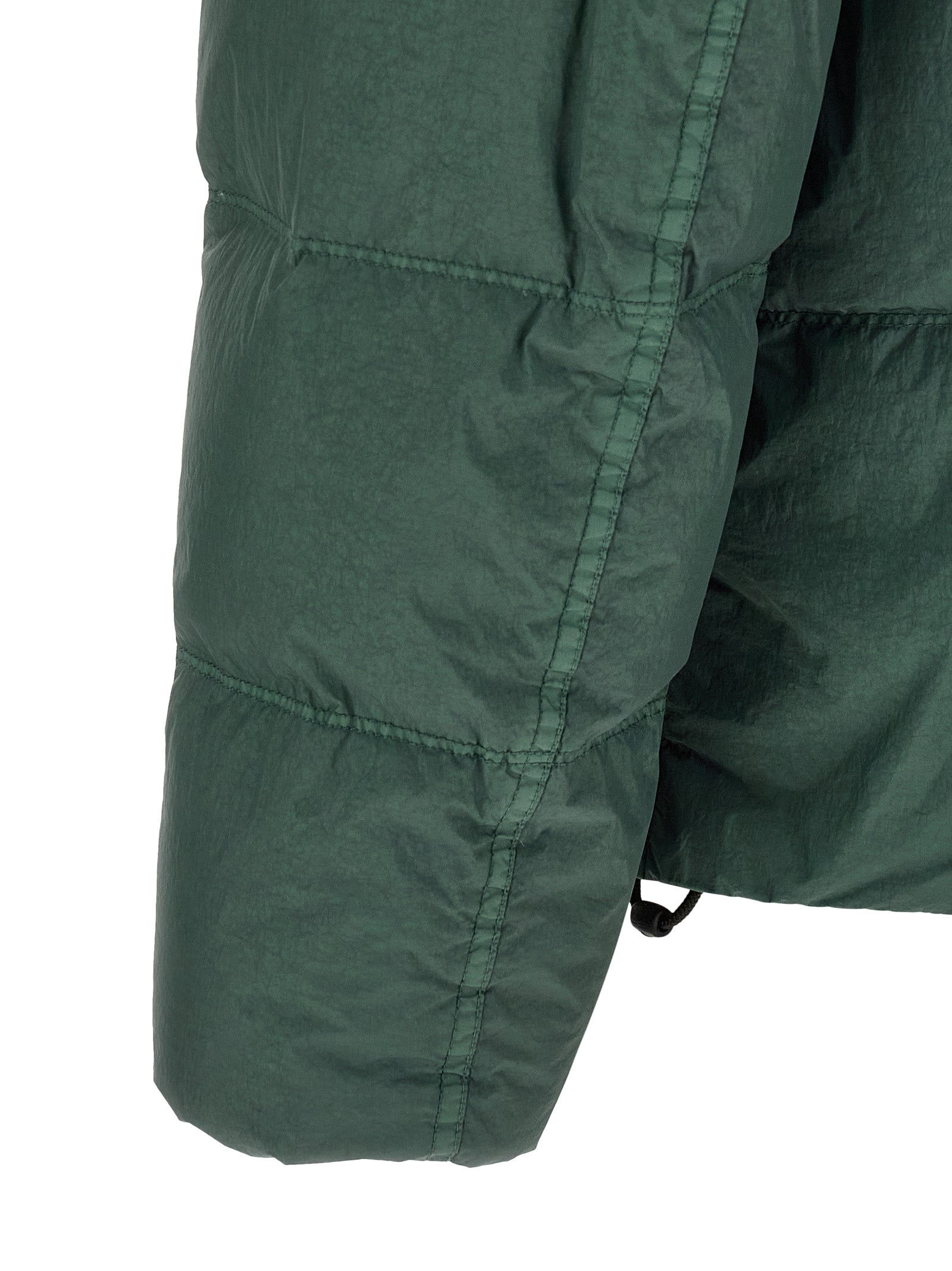 Zweifarbige lange Jacke aus Polyamid 340467