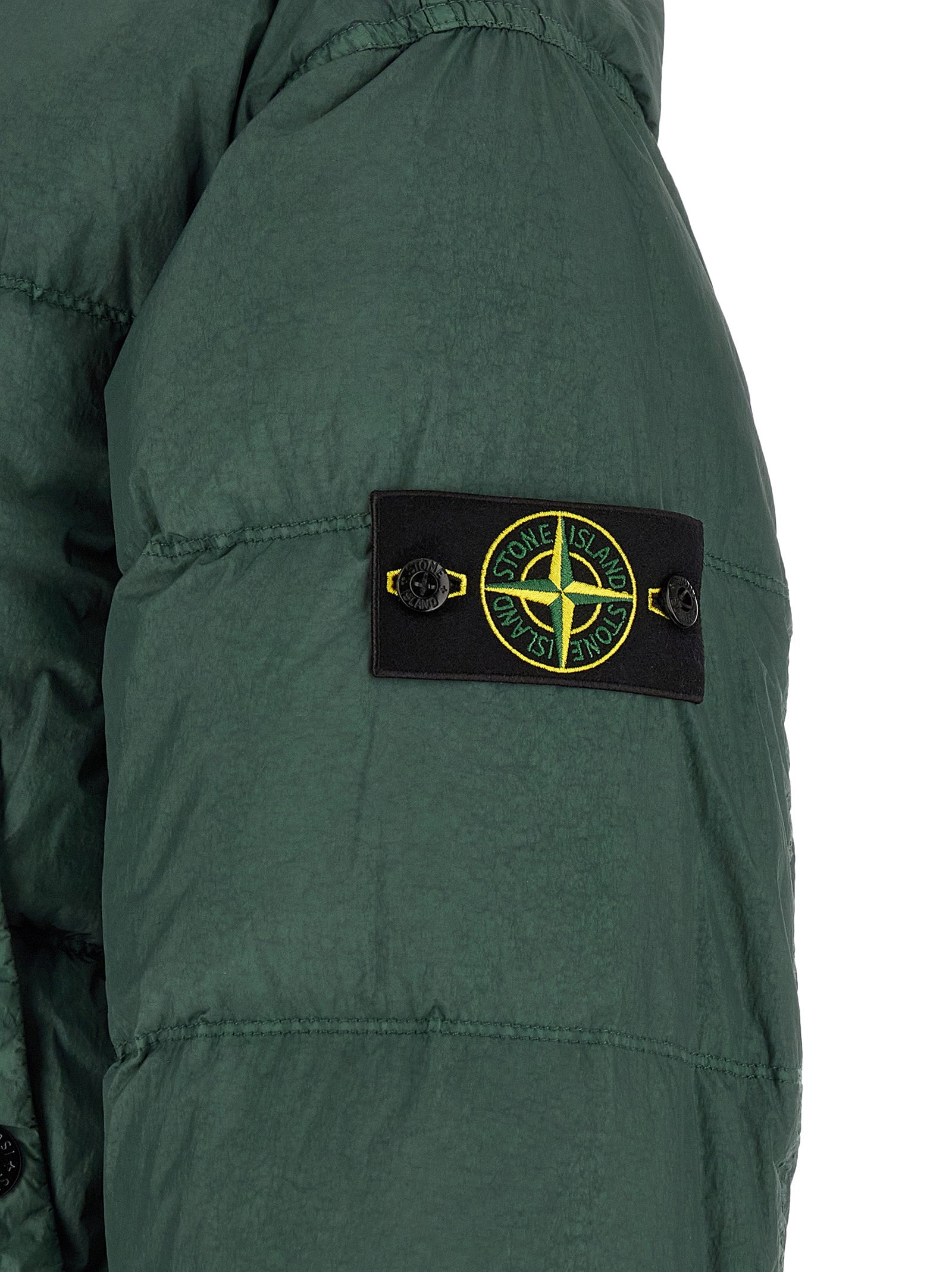 Zweifarbige lange Jacke aus Polyamid 340467