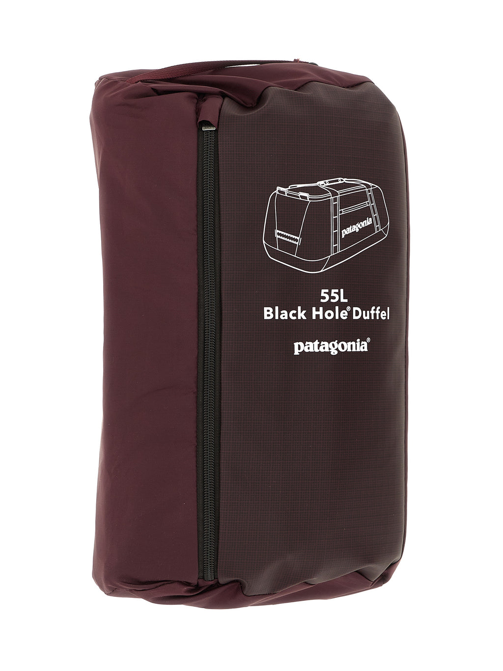 Bordeauxroter Rucksack aus Polyester