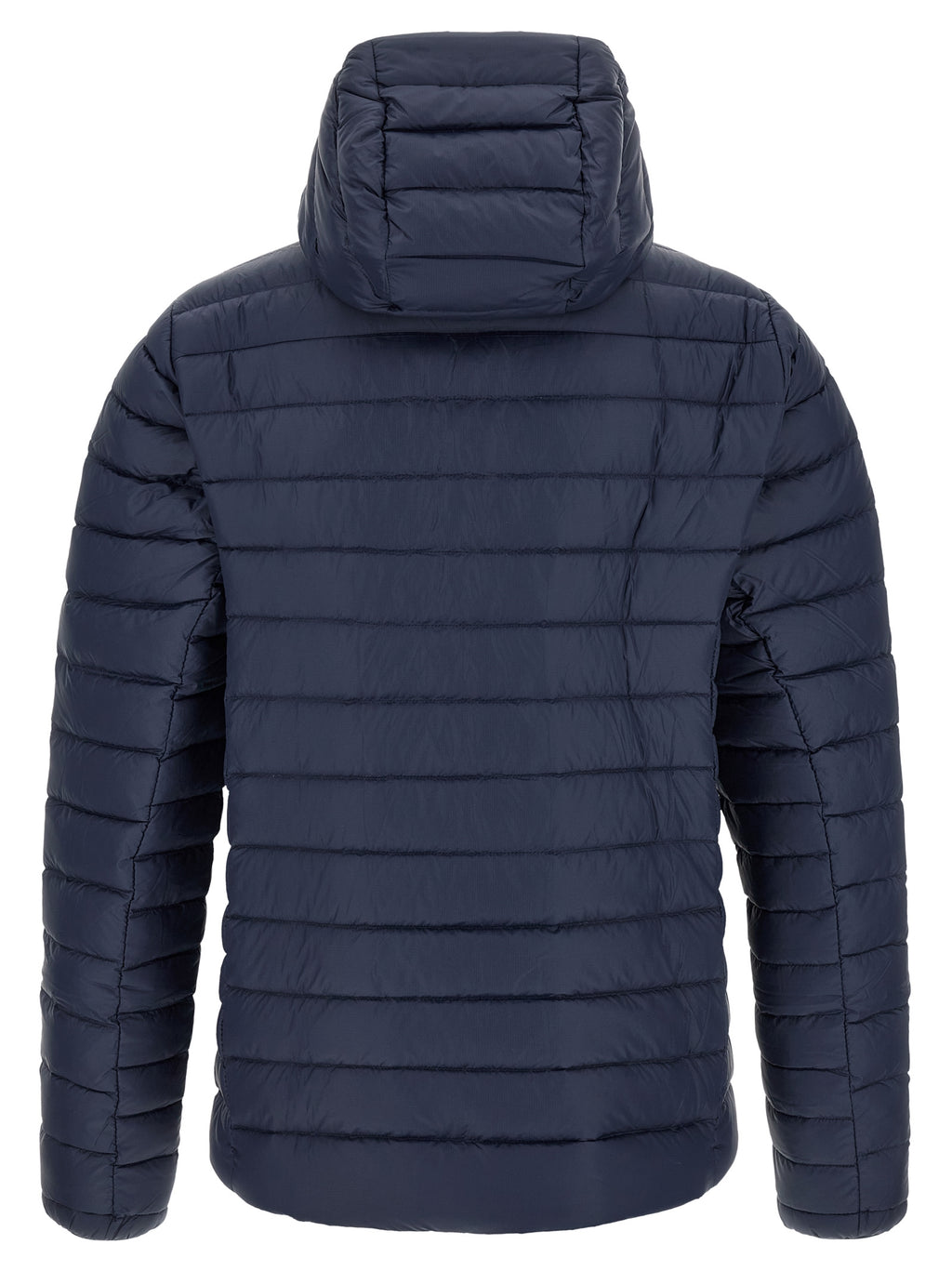 Blaue lange Jacke aus Nylon 340553