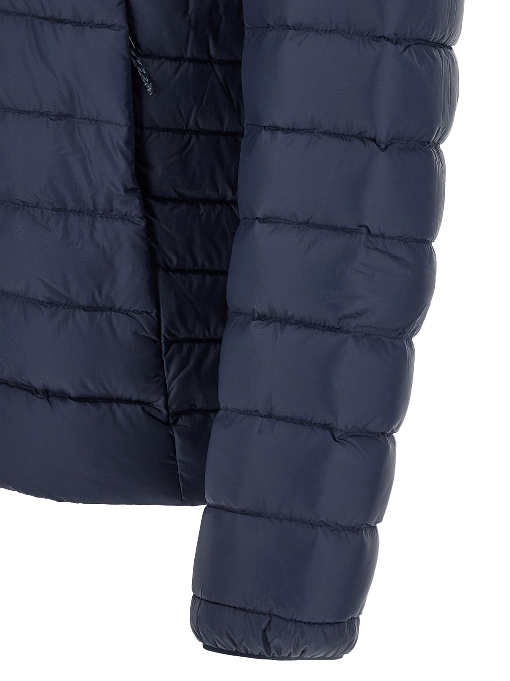 Blaue lange Jacke aus Nylon 340553