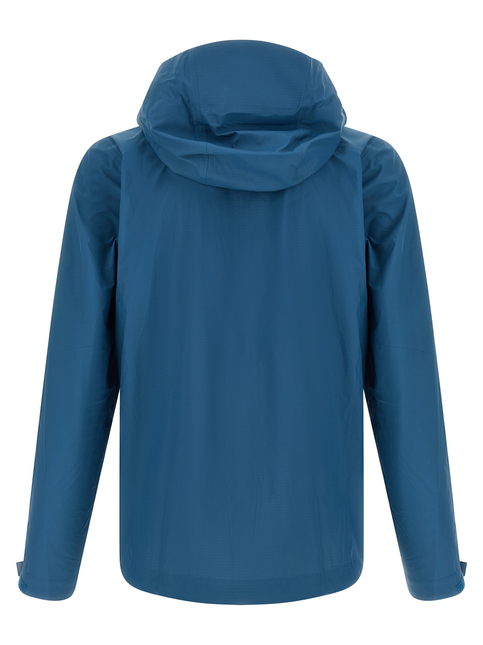 Blaue Shelljacke aus Nylon