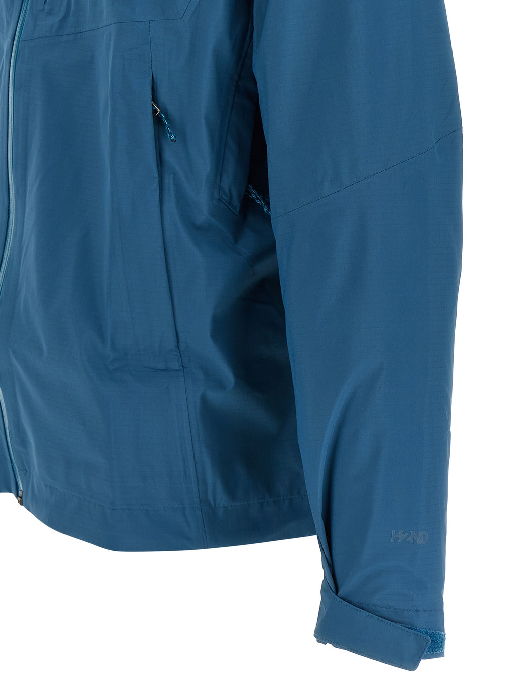 Blaue Shelljacke aus Nylon