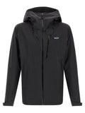 Schwarze Shelljacke aus Nylon