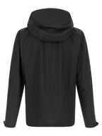 Schwarze Shelljacke aus Nylon