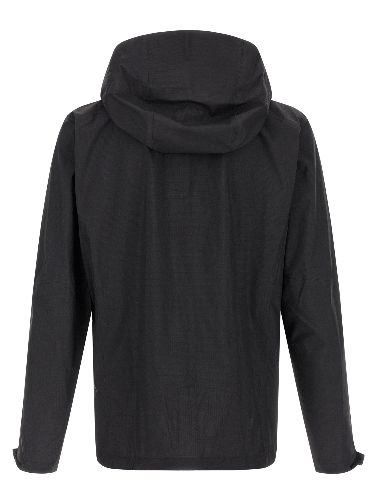 Schwarze Shelljacke aus Nylon