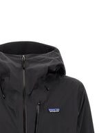 Schwarze Shelljacke aus Nylon