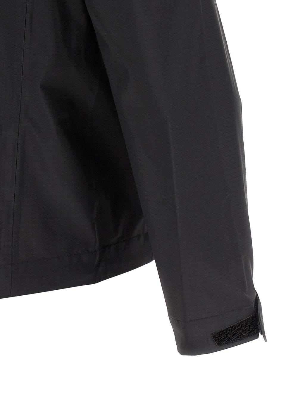 Schwarze Shelljacke aus Nylon