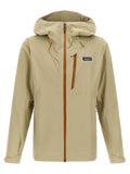 Beige Shelljacke aus Nylon