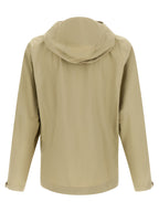 Beige Shelljacke aus Nylon