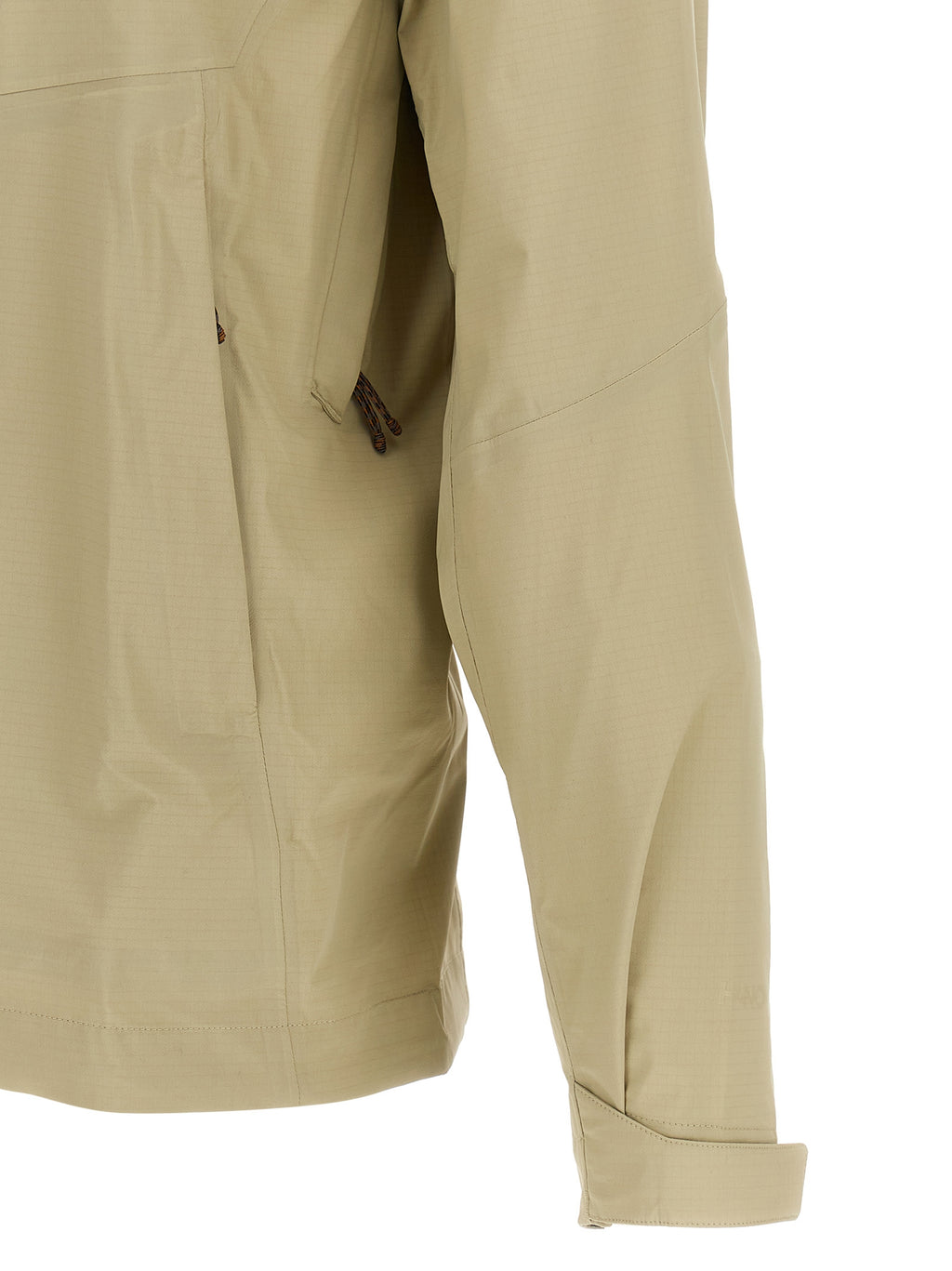 Beige Shelljacke aus Nylon