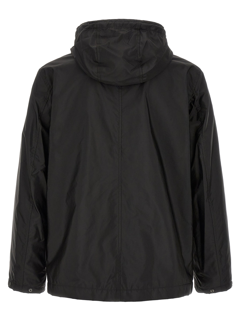 Schwarze Shelljacke aus Polyamid