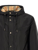 Schwarze Shelljacke aus Polyamid