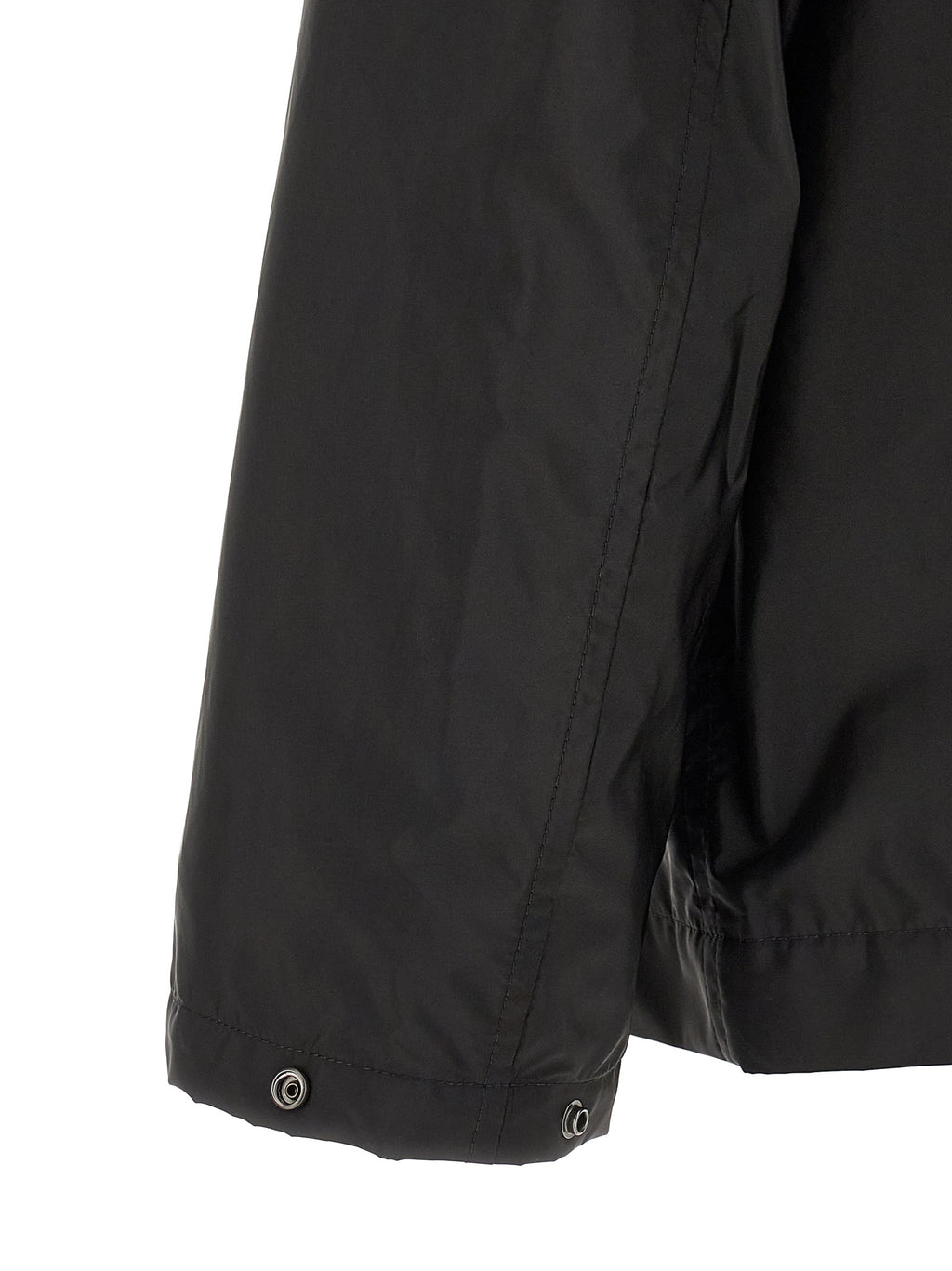 Schwarze Shelljacke aus Polyamid