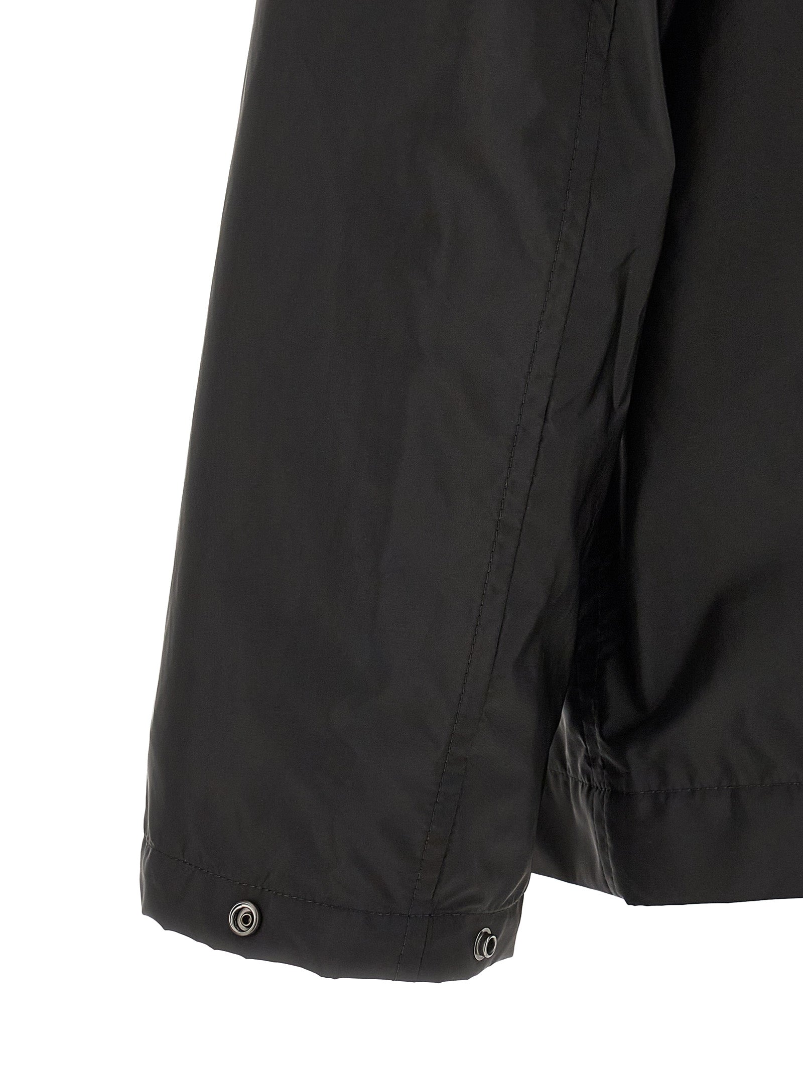 Schwarze Shelljacke aus Polyamid