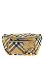 Beige Umhängetasche aus Polyester