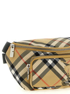 Beige Umhängetasche aus Polyester