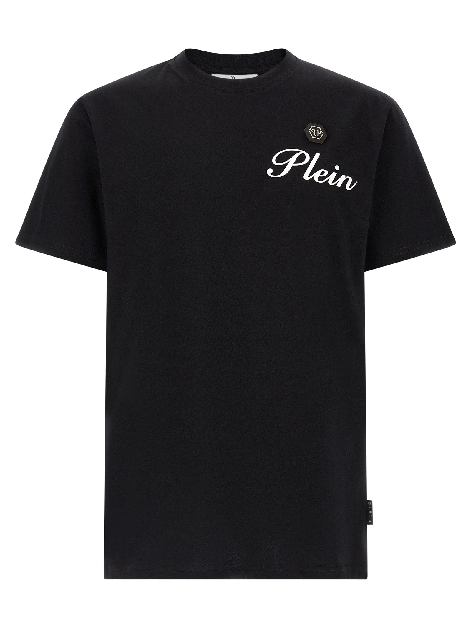 Schwarzes T-Shirt aus Baumwolle 329437