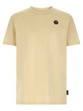 Beiges T-Shirt aus Baumwolle
