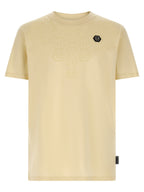 Beiges T-Shirt aus Baumwolle