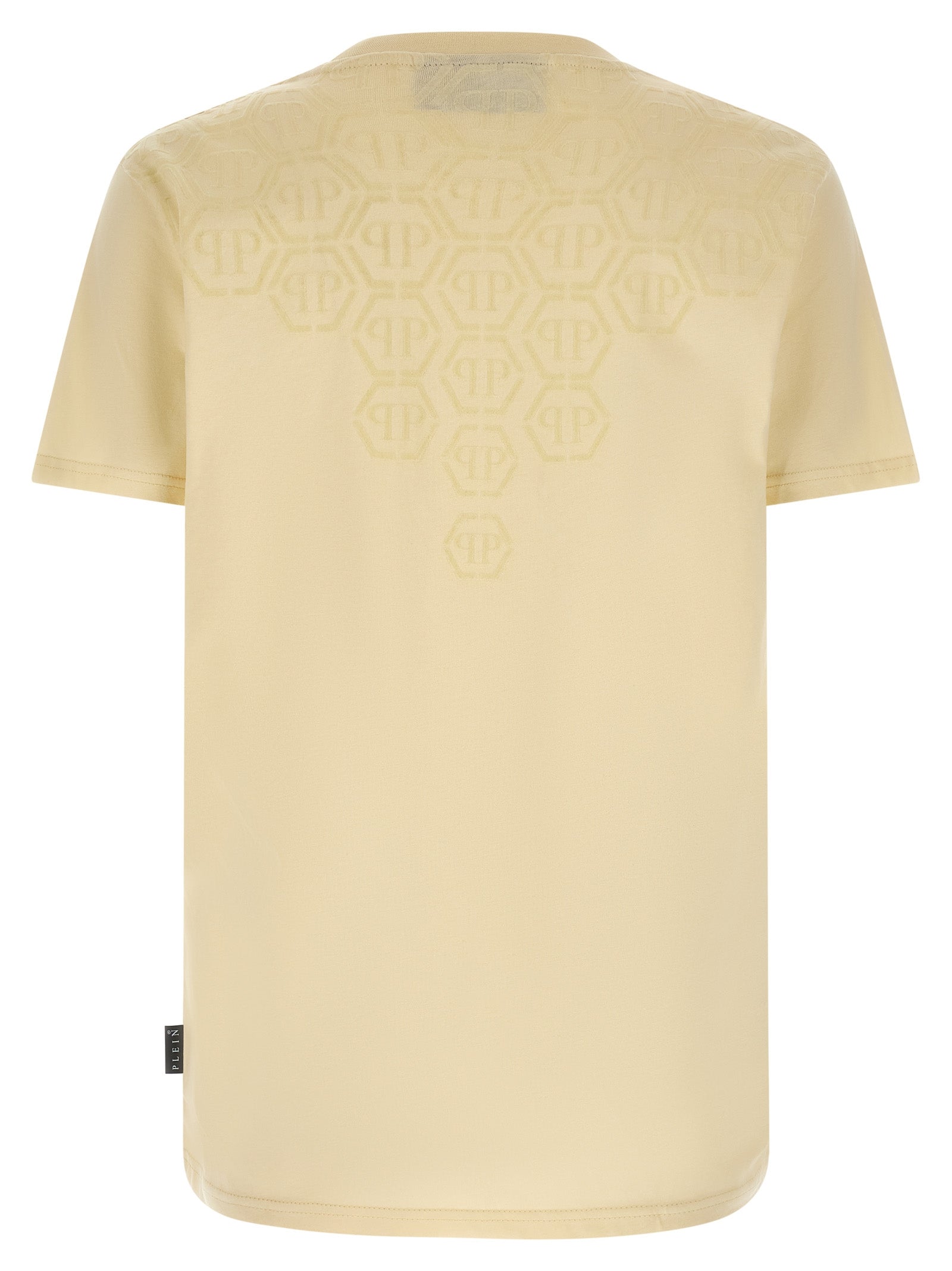 Beiges T-Shirt aus Baumwolle