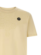 Beiges T-Shirt aus Baumwolle
