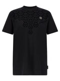 Schwarzes T-Shirt aus Baumwolle 329536