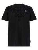 Schwarzes T-Shirt aus Baumwolle 329536