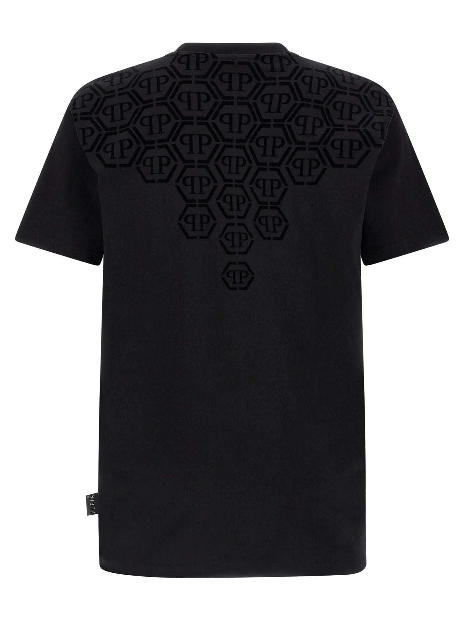 Schwarzes T-Shirt aus Baumwolle 329536
