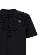Schwarzes T-Shirt aus Baumwolle 329536