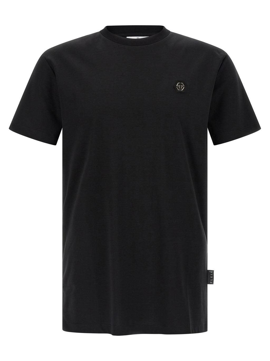 Schwarzes T-Shirt aus Baumwolle 329541