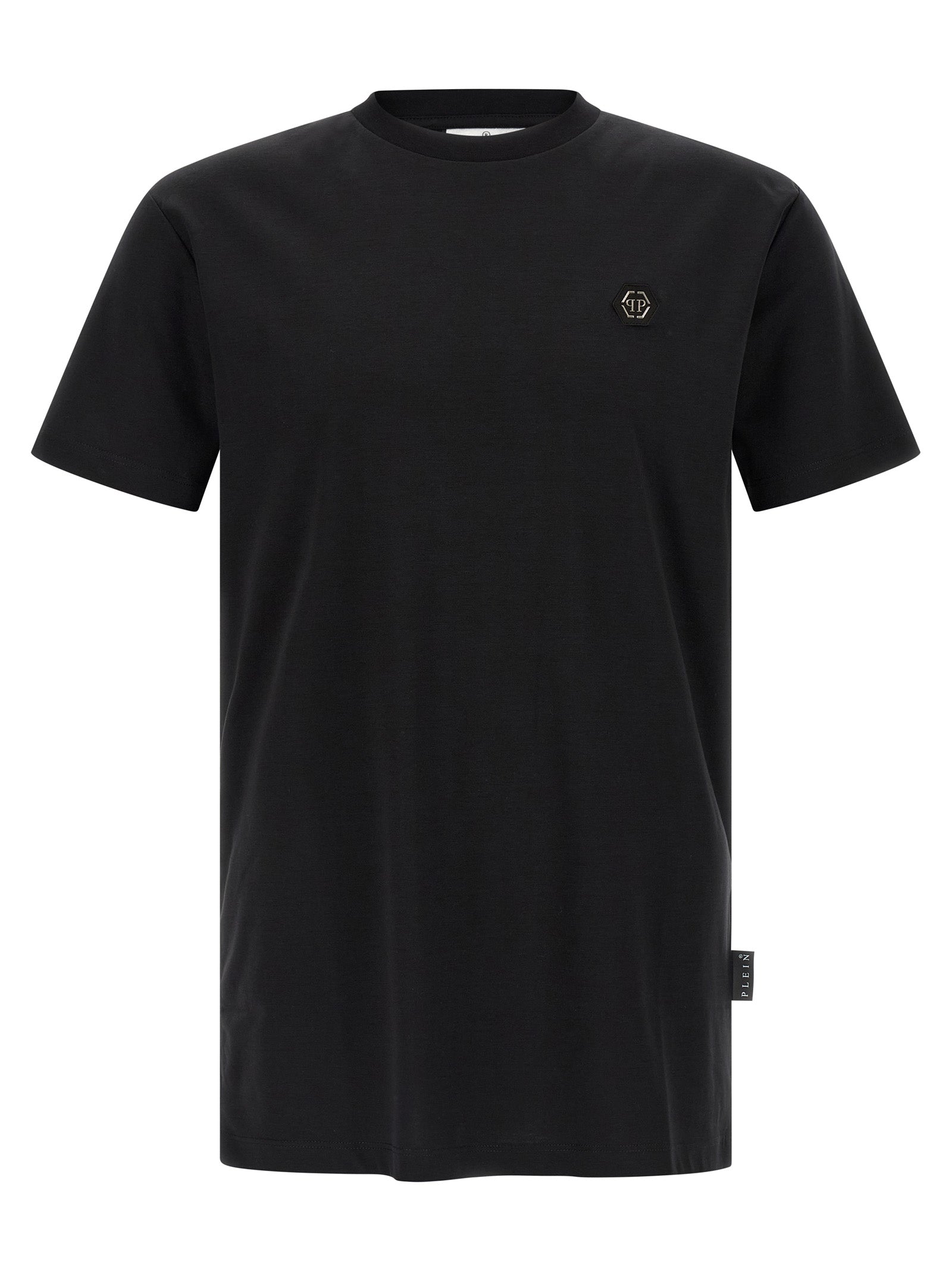 Schwarzes T-Shirt aus Baumwolle 329541