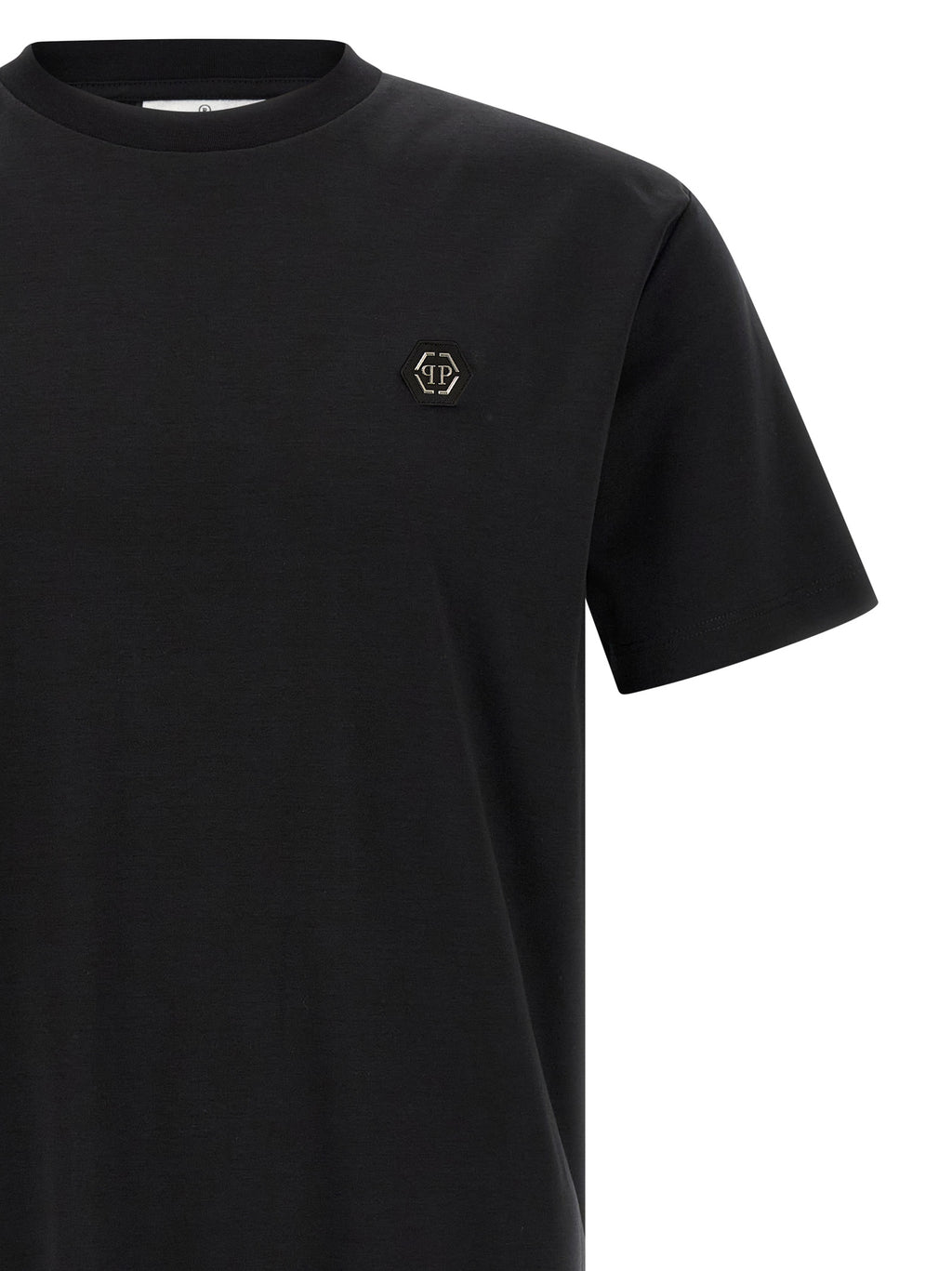 Schwarzes T-Shirt aus Baumwolle 329541