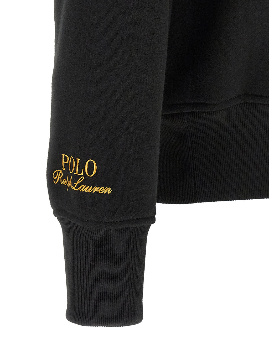 Schwarzes Poloshirt aus Baumwolle