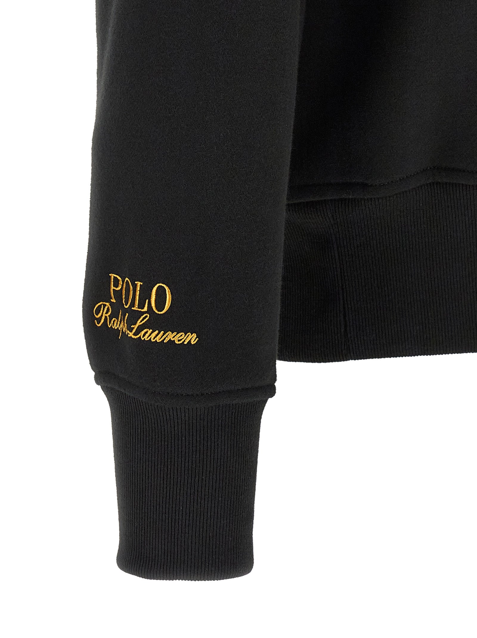 Schwarzes Poloshirt aus Baumwolle