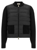 Schwarze Strickjacke aus Polyester