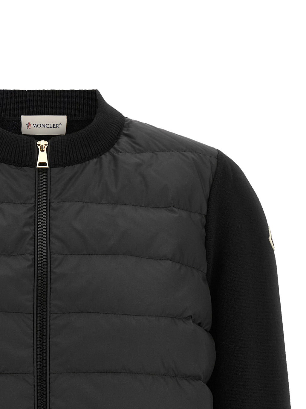 Schwarze Strickjacke aus Polyester